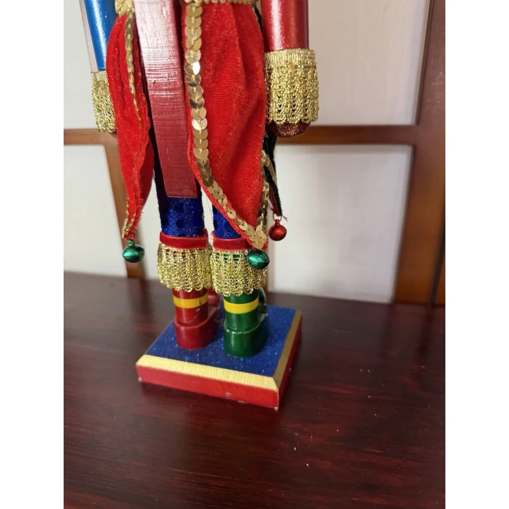 Michaels Wooden Nutcracker Soldier Monkey Christmas Ornament 16 inch